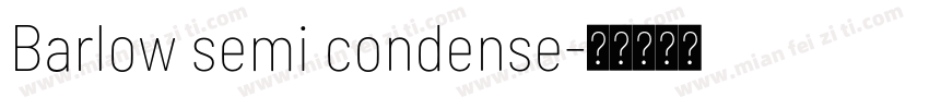 Barlow semi condense字体转换
